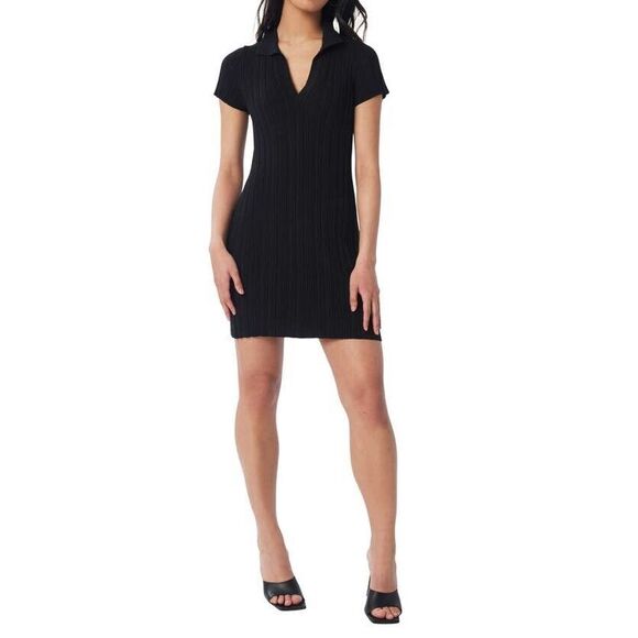 revolve Dresses & Skirts - Lita By Ciara RIB COTTON BLEND POLO MINIDRESS IN BLACK Size M. B30